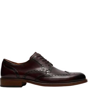 CLARKS MENS SHOE - BROWN LEATHER